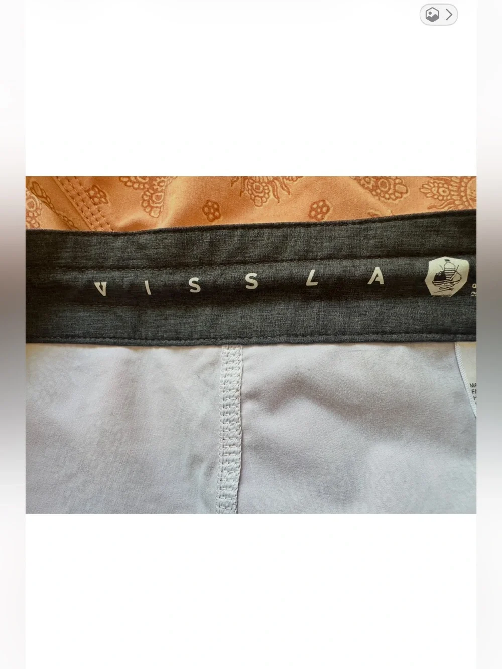 VISSLA “Sun God” Board Shorts. Size: 31. Excellent condition